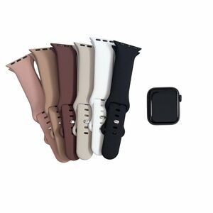 Apple Watch Series 5 – 40mm Space Gray + 6 Brand New Bands & USB-C Charger